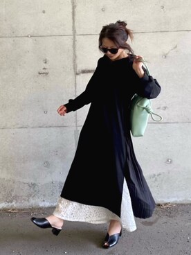 「socolla（ソコラ）のアイテム（ワンピース/ドレス）」を使った、まゆ❤︎さん（レディース・156cm）の春コーディネート