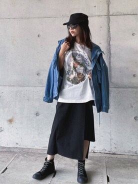 まゆ❤︎さん（レディース・156cm）の春コーディネート