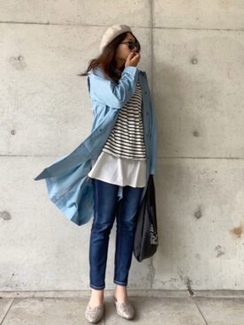 まゆ❤︎さん(レディース・156cm)の春コーディネート