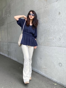 まゆ❤︎さん（レディース・156cm）の春コーディネート