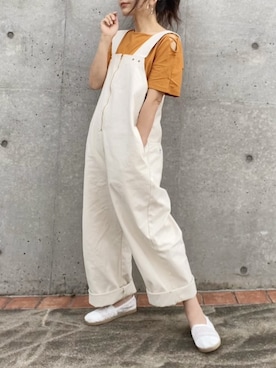 「LEE」｜「アイテム（スリッポン）」を使った、まゆ❤︎さん（レディース・156cm）の春コーディネート