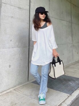 まゆ❤︎さん（レディース・156cm）の春コーディネート