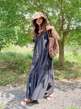 まゆ❤︎さん（レディース・156cm）の夏コーディネート