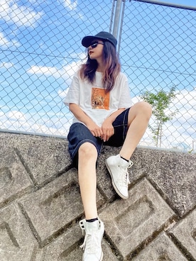 「アンブルネージュ」｜「アイテム（パンツ）」を使った、まゆ❤︎さん（レディース・156cm）の夏コーディネート