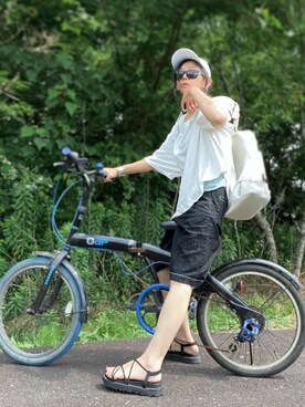 「omake（オマケ）のアイテム」を使った、まゆ❤︎さん（レディース・156cm）の夏コーディネート