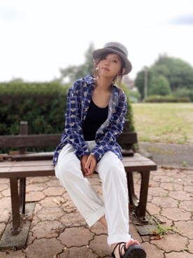 「garsonwave（ギャルソンウェーブ）のアイテム」を使った、まゆ❤︎さん（レディース・156cm）の夏コーディネート