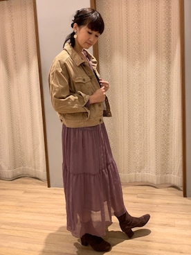 「秋色コーデ」｜「アイテム（ブルゾン）」を使った、satomikamoさん（レディース・162cm）の秋コーディネート