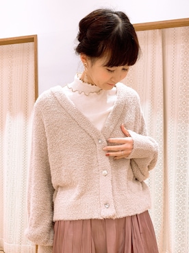 「ふわふわカーディガン」｜satomikamoさん（レディース・162cm）の冬コーディネート
