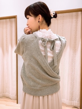 「カシュクールニット」｜satomikamoさん（レディース・162cm）の冬コーディネート