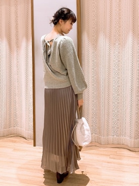 「カシュクールニット」｜satomikamoさん（レディース・162cm）の冬コーディネート