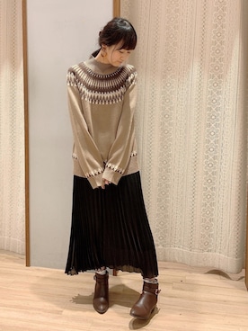 「ノルディック」｜satomikamoさん（レディース・162cm）の冬コーディネート