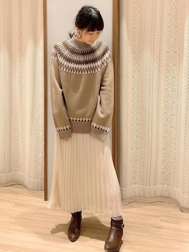 「ノルディック」｜satomikamoさん（レディース・162cm）の冬コーディネート