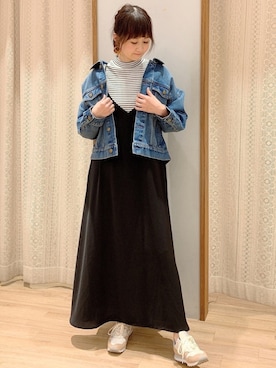 「セットアイテム」｜「アイテム（ブルゾン）」を使った、satomikamoさん（レディース・162cm）の冬コーディネート