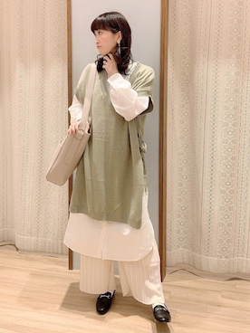「時短コーデ」｜satomikamoさん（レディース・162cm）の春コーディネート
