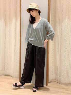 「レースタンクトップ」｜satomikamoさん（レディース・162cm）の春コーディネート