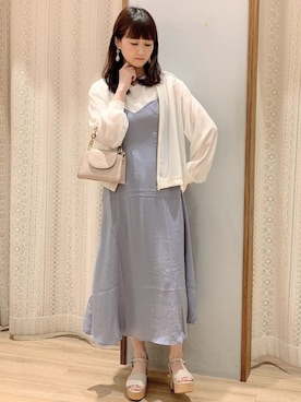 「セットアイテム」｜「アイテム（ブルゾン）」を使った、satomikamoさん（レディース・162cm）の春コーディネート