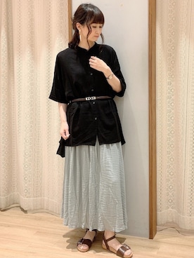 「ゆったりシルエット」｜「アイテム（その他）」を使った、satomikamoさん（レディース・162cm）の春コーディネート