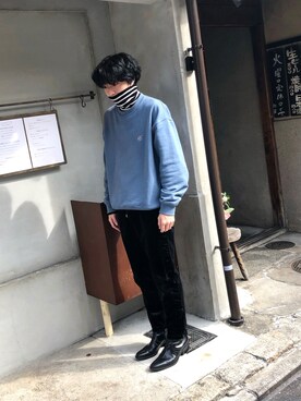 「LAD MUSICIAN（ラッドミュージシャン）のアイテム（その他シューズ）」を使った、ゆとさん（メンズ・168cm）の春コーディネート