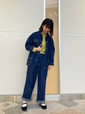 「POU DOU DOU（プードゥドゥ）のアイテム（ブルゾン）」を使った、fujimotoさん（レディース・153cm）の冬コーディネート