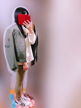 「エムエーワン」｜「アイテム（その他アウター）」を使った、〇⃝chan🌼.*さん（レディース・153cm）の冬コーディネート