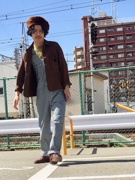 「Lee（リー）のアイテム（ブルゾン）」を使った、164164さん（メンズ・169cm）の秋コーディネート