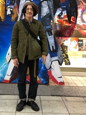 「Lee（リー）のアイテム（ブルゾン）」を使った、164164さん（メンズ・170cm）の春コーディネート