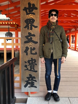 「アイテム（モカシン/デッキシューズ）」を使った、164164さん（メンズ・170cm）の春コーディネート