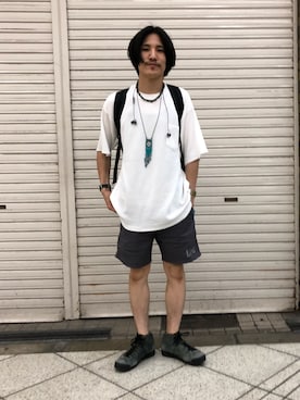 「NIKE(ナイキ)のアイテム(ブーツ)」を使った、164164さん(メンズ・170cm)の夏コーディネート