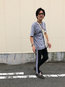 「adidas Originals（アディダスオリジナルス）のアイテム（パンツ）」を使った、164164さん（メンズ・170cm）の秋コーディネート