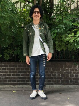 スニーカーを使った スキニーでオールドルックの会 のメンズ人気ファッションコーディネート Wear