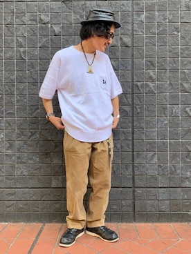 「LEE」｜164164さん（メンズ・170cm）の夏コーディネート