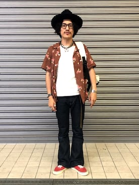 「hypnotizeworks（ヒプノタイズワークス）のアイテム」を使った、164164さん（メンズ・170cm）の夏コーディネート