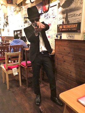 「FLORSHEIM（フローシャイム）のアイテム」を使った、164164さん（メンズ・170cm）の秋コーディネート