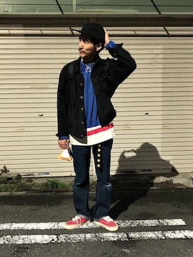「TENBOX（テンボックス）のアイテム（ジャケット/アウター）」を使った、164164さん（メンズ・170cm）の秋コーディネート