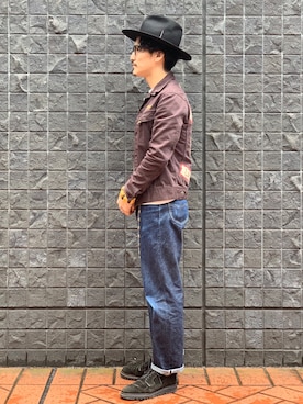 「Lee（リー）のアイテム（デニムジャケット）」を使った、164164さん（メンズ・170cm）の春コーディネート