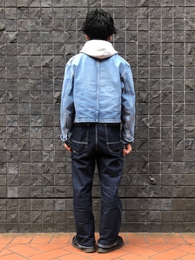 「アイテム（サロペット/オーバーオール）」を使った、164164さん（メンズ・170cm）の春コーディネート