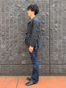 「Engineered Garments（エンジニアードガーメンツ）のアイテム（ジャケット/アウター）」を使った、164164さん（メンズ・170cm）の春コーディネート