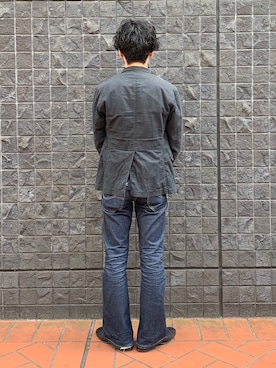 エンジニアードガーメンツ テーラードジャケット アウター 柄 ENGINEERED GARMENTS。大振りチェック柄ツイードが素敵。 | andPheb