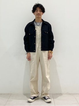 「Lee（リー）のアイテム（その他アウター）」を使った、164164さん（メンズ・170cm）の春コーディネート