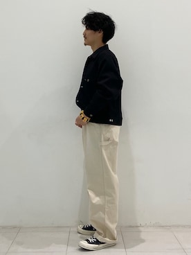 「Lee（リー）のアイテム（その他アウター）」を使った、164164さん（メンズ・170cm）の春コーディネート