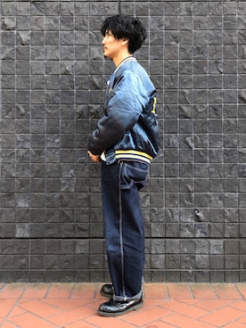 「アイテム（サロペット/オーバーオール）」を使った、164164さん（メンズ・170cm）の春コーディネート