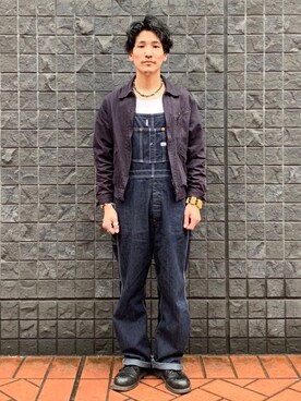 「Lee（リー）のアイテム（ブルゾン）」を使った、164164さん（メンズ・170cm）の春コーディネート