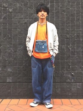 「Lee（リー）のアイテム（Tシャツ/カットソー）」を使った、164164さん（メンズ・170cm）の春コーディネート