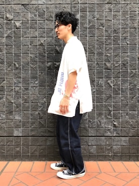 「アイテム（オールインワン・サロペット）」を使った、164164さん（メンズ・170cm）の夏コーディネート