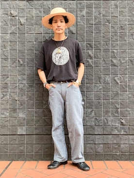 「FLORSHEIM（フローシャイム）のアイテム」を使った、164164さん（メンズ・170cm）の夏コーディネート