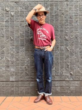 「STETSON（ステットソン）のアイテム」を使った、164164さん（メンズ・170cm）の夏コーディネート