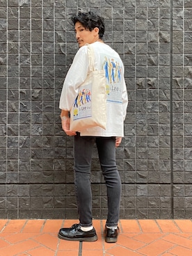 「バックプリント」｜164164さん（メンズ・170cm）の秋コーディネート