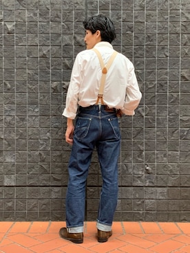 「N.HOOLYWOOD（N.ハリウッド）のアイテム（シューズ）」を使った、164164さん（メンズ・170cm）の秋コーディネート