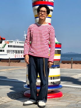 「フレンチカジュアル」｜164164さん（メンズ・170cm）の秋コーディネート