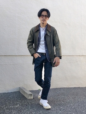 「J&M Davidson（ジェイアンドエムデヴィッドソン）のアイテム」を使った、164164さん（メンズ・170cm）の秋コーディネート